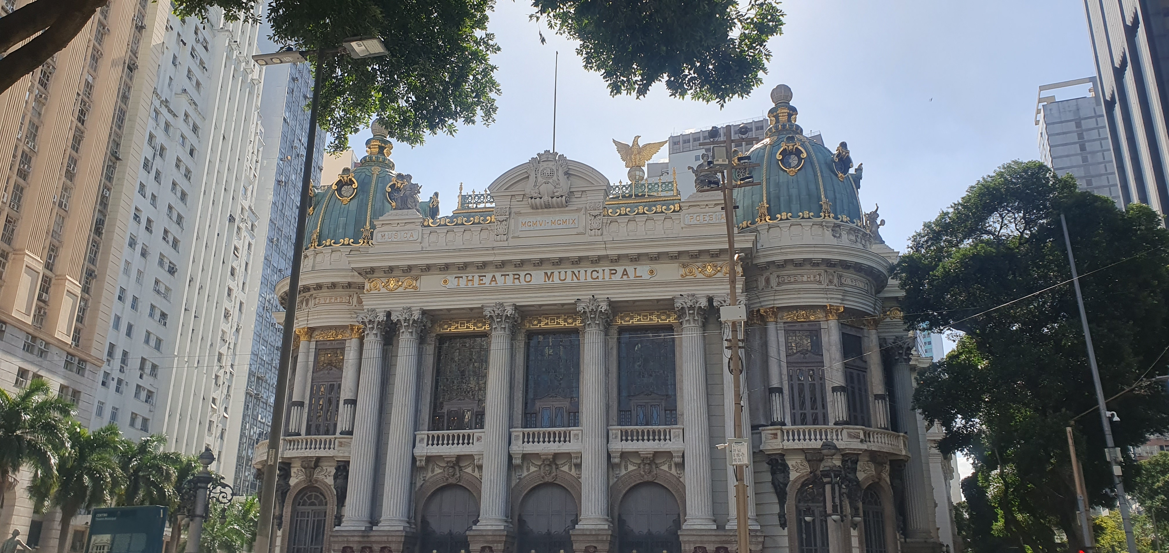 Façade du Teatro Municipal de Rio